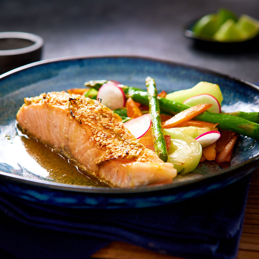 Salmon with Miso Tahini Sauce | qcwacountrykitchens.com.au